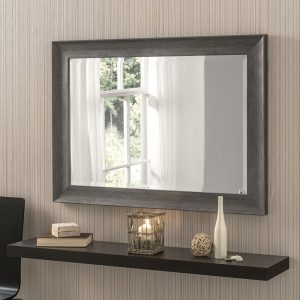 Wooden Grey Mirror