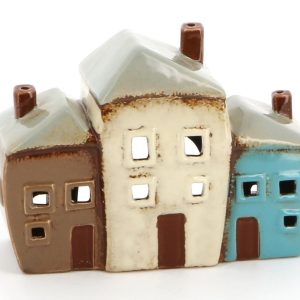 Three Cottage Tealight Holder