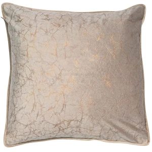 Taupe Crackle Cushion