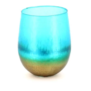 Turquoise & Smoke Votive