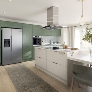 LIFESTYLE LOCANO TOUCH Jade Green & Cashmere