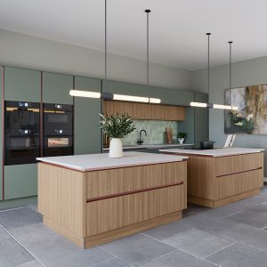 CROWN TEXURA Walnut Light & UNO Reed Green